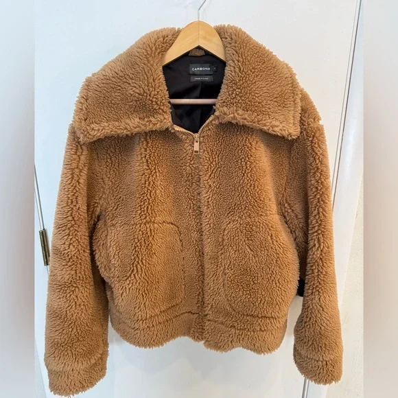 Carbon 38 Zip Up Teddy Jacket - Picture 2 of 5